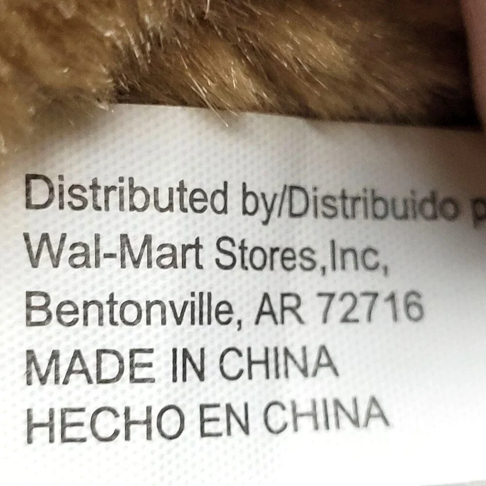 Walmart Brown Plush Bunny Rabbit 10" Stuffed Animal Realistic Easter Spring - Picture 7 of 9